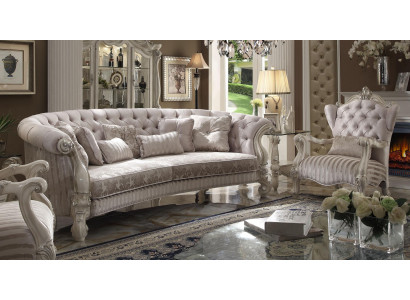 Chesterfield Sofa 4 miejsce do siedzenia Podkładka Luxury Classic Włókienniczy Sofy Baroque