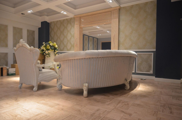 Sofa 4 miejsce do siedzenia Couch design Podkładka Chesterfield Siedziba Ustawić Skórę Włókienniczą