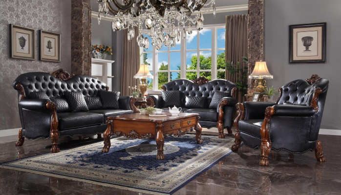 Sofa trzyosobowa Żywy krajobraz Sofy Kanapa Podkładka Ustawić Skóra Baroque