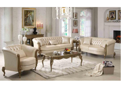 Luksusowe Meble Zestaw sofowy Sofa Podkładka 3+2+1 miejsce siedzące z stolikiem kawowym Kanapy