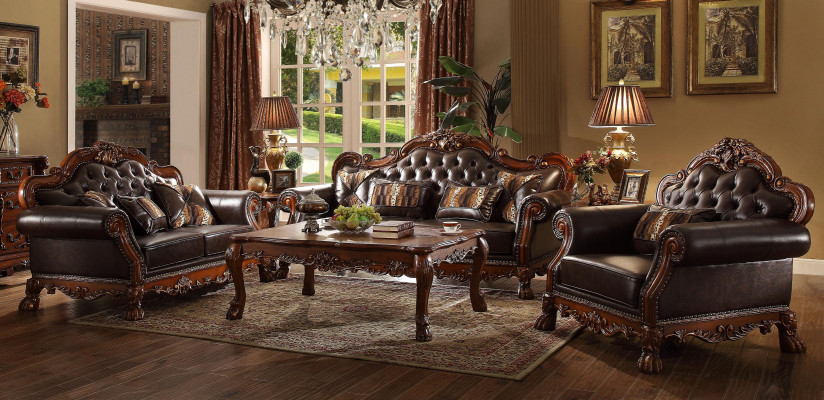 Classic Ustawić 3+2+1 miejsce do siedzenia Zestaw sofowy Sofa Sofa Skóra Sofa