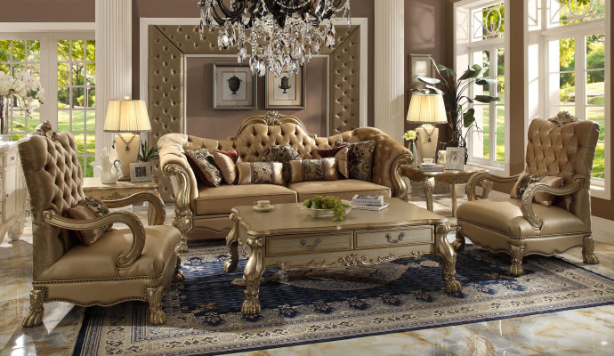 Zestaw sofowy 3+1+1 miejsce do siedzenia Zestaw Sofa Podkładka Couchen Couch Luxury Chesterfield