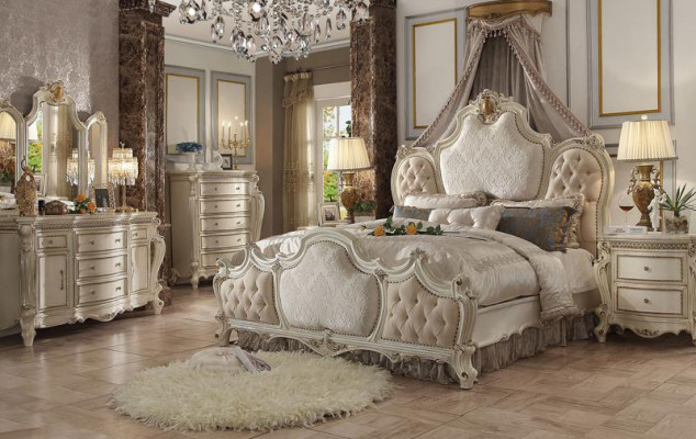 Łóżko Luxury Podkładka Design Łóżko podwójne Małżeństwo Hotel Sleep Pokój Włókienniczy