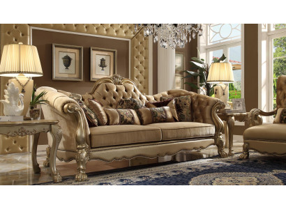 Klasyczne 3 miejsce do siedzenia Sofa Sofa Sofa Podkładka Sofy Sofy Dekoracja Barokowa