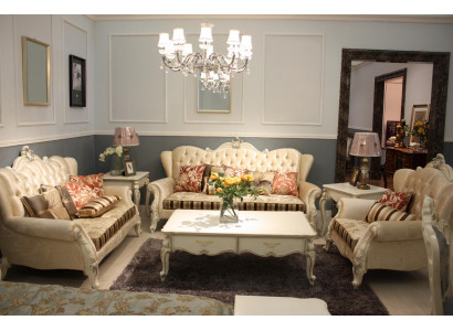 Klasyczny Ustawić Chesterfield 4-częściowy. Zestaw Zestaw sofowy Sofa Sofa Podkładka