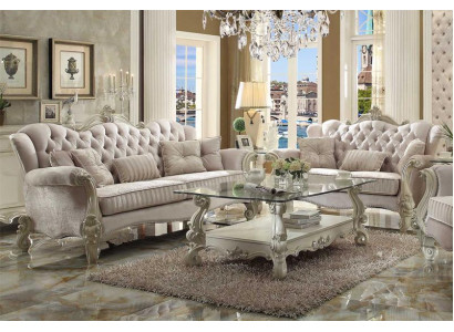 Chesterfield Zestaw sofowy 3+2+1 Siedziba Set Design Sofa Podkładka Kanapy Kanapa