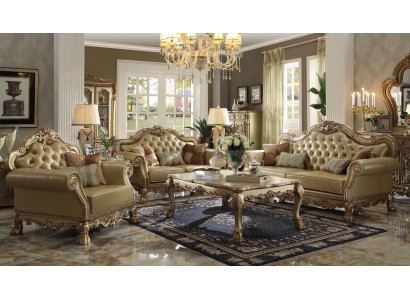 Luksusowy Zestaw sofowy 3+2+1 miejsce do siedzenia stolik kawowy Meble Couch Sofa New Baroque