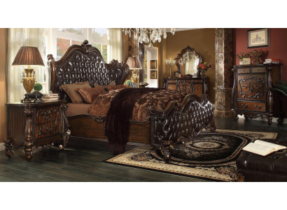 Design Sypialnia 5 szt. Sypialnia Kompletny zestaw Łóżko Deco Stolik nocny