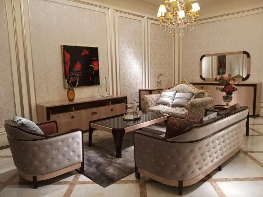 Zestaw sofowy 3+2+1 Siedziba Set Design Sofy Podkładka Kanapy Skóra Sofa