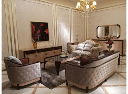 Zestaw sofowy 3+2+1 Siedziba Set Design Sofy Podkładka Kanapy Skóra Sofa