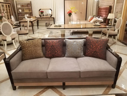 Zestaw sofowy 3+2+1 Siedziba Set Design Sofy Podkładka Kanapy Skóra Sofa