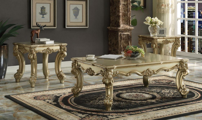 Elegancki design stolika kawowego Stolik sofa do salonu Tabela Baroque