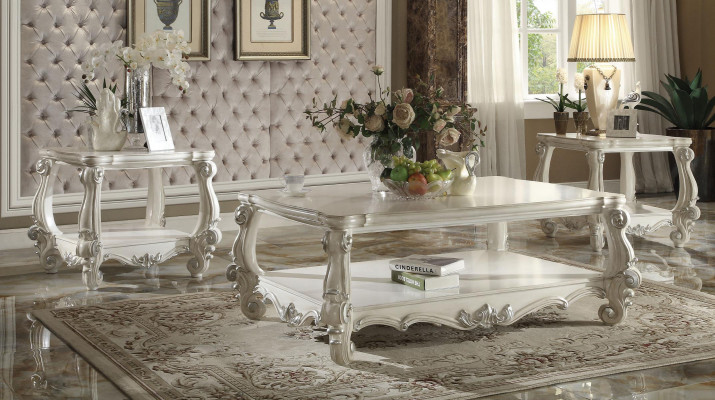 Noble Designer Klasyczny stolik kawowy Deco Stolik Tabela Drewno Baroque
