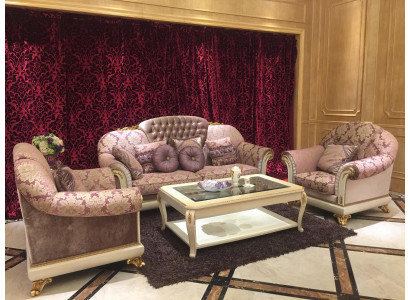 Zestaw sofowy 3+1+1 miejsce do siedzenia Zestaw Design Sofy Podkładka Classic Couches
