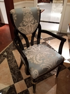 Elegancki designerski komplet Krzesło 6 x Fotel Krzesła Barokowy Rokoko w stylu Antyk