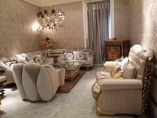 Klasyczny Zestaw sofowy 3+2+1 Sofa barokowa w stylu rokoko Antyk