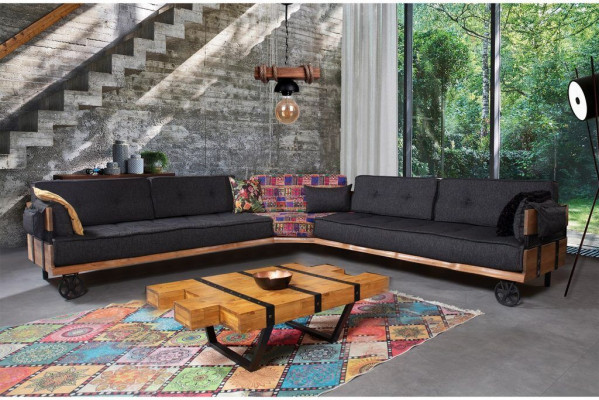 Loftowy stolik kawowy Design Meble Tabela 130x80 Do Salonu Drewniany Stolik Stoliki do kawy