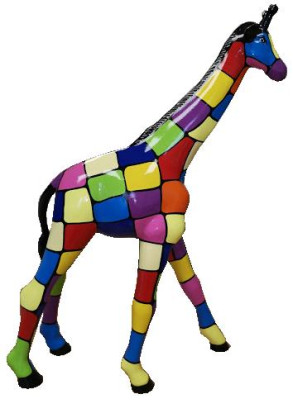 Figurki projektantów Nowoczesne dekoracje ogrodowe Statua żyrafy Rzeźby Rzeźby