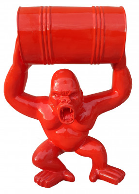 Rzeźby Figury Posągi Dekoracja Dekoracyjna Gorilla Garden Design Rysunek Statua