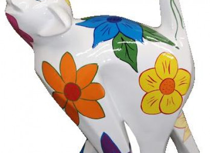 Abstrakcyjna figura małpy 55cm Abstrakcyjna dekoracja kolorowych rzeźb i posągów