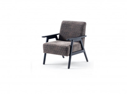 Pokój dzienny Fotel jednoosobowy 1 miejsce do siedzenia FabricFotel Grey Classic Nowość