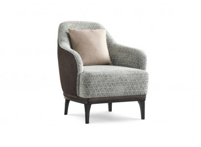 EarsFotel Fotel Single Seater 1 miejsce do siedzenia FabricFotel Grey Design Modern