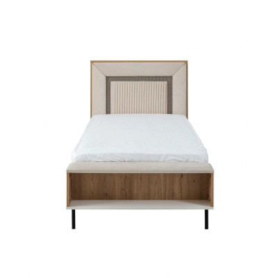 Rama łóżka łóżko składane 120 cm Łóżko żłobek ramy łóżka brązowe Drewno