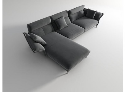Sofa Materiał L-Shape Couch Żywy krajobraz Narożnikowa kanapa Ustawić Modern Design Couches