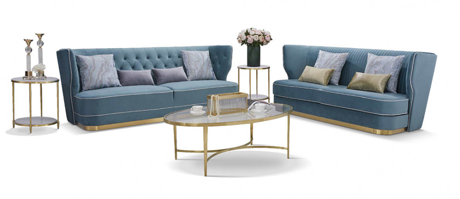 Design Luxury Couch 4 miejsce do siedzenia Podkładka Sofa - Meble do salonu w stylu włoskim