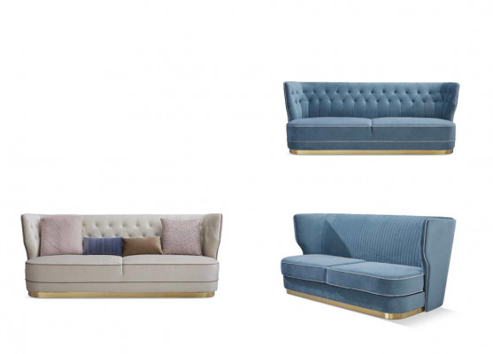 Sofa 2 miejsce do siedzenia Luksusowa Designerska Kanapa Nowa Sofa Luksusowe Sofy Tapicerowane Dwumiejscowe Nowość