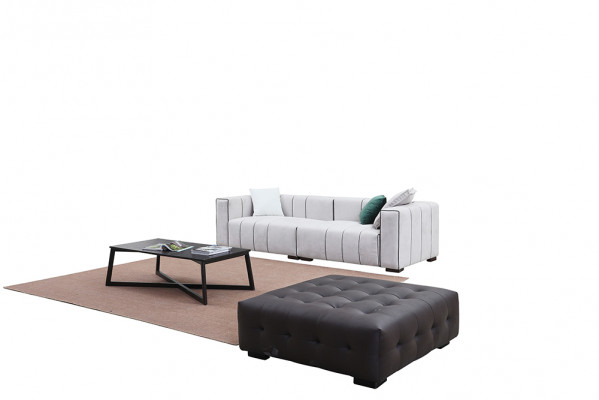 Sofa skórzana sofa sztuczna skóra Couch Big - Luksusowy salon Siedziba Podkładka czteroosobowa