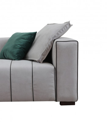 Sofa skórzana sofa sztuczna skóra Couch Big - Luksusowy salon Siedziba Podkładka czteroosobowa