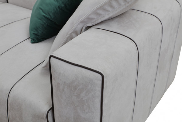 Sofa skórzana sofa sztuczna skóra Couch Big - Luksusowy salon Siedziba Podkładka czteroosobowa