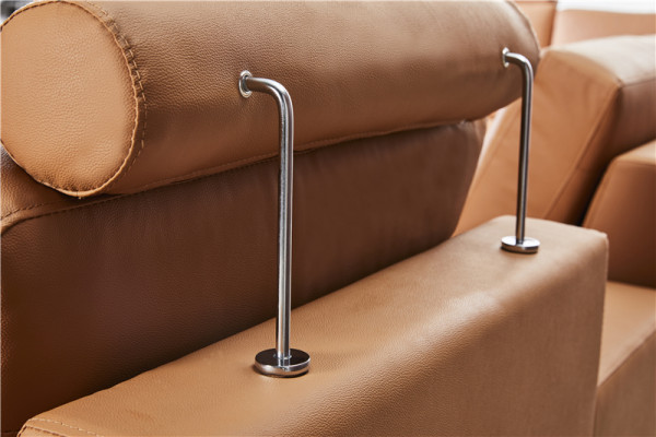 Kanapa Narożnikowa kanapa Skóra Żywy krajobraz Ustaw Design Nowoczesna sofa w kształcie litery L, stolik kawowy