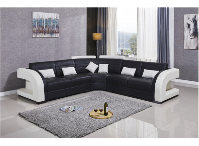 Ustawić Żywy krajobraz L-Shape New Designer Sofa Kanapa Narożnikowa kanapa + Stołek Podkładka