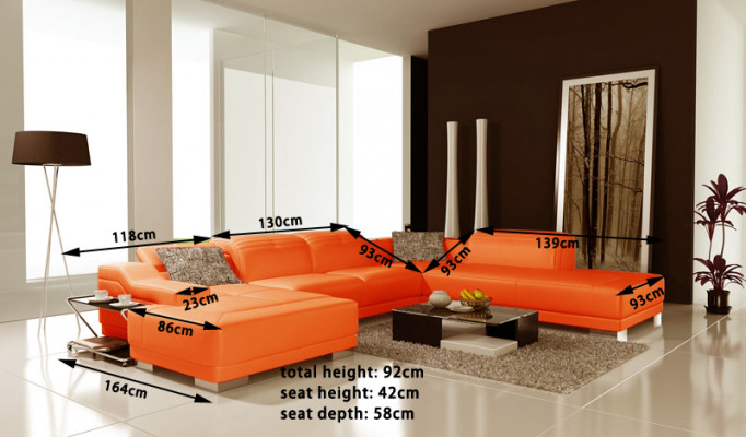 Ustawić Podkładkę Narożnik Couch Design Couch Luksusowe kanapy Skóra Nowa Sofa Siedziba Narożnik