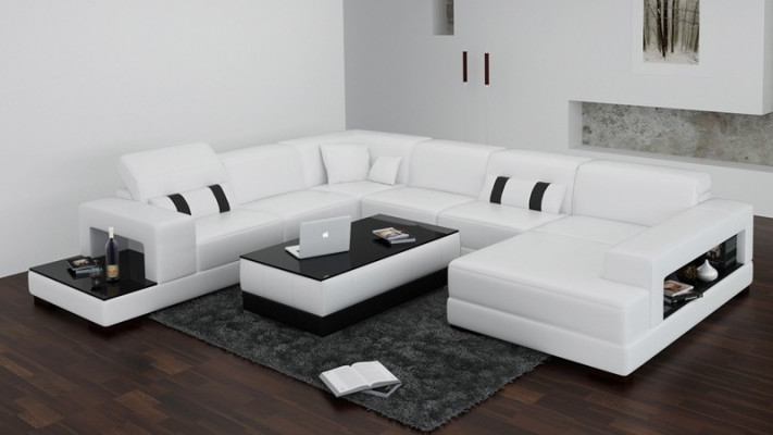 Luksusowe Kanapy Skóra Nowa Sofa Siedziba Narożnik Ustawić Podkładkę Narożnik Couch Design Couch