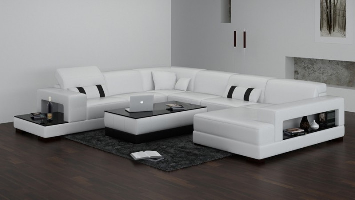 Luksusowe Kanapy Skóra Nowa Sofa Siedziba Narożnik Ustawić Podkładkę Narożnik Couch Design Couch