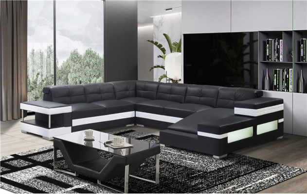Kanapy Sofa Żywy krajobraz U Form Narożnikowa kanapa Kanapa Ustawić Podkładkę Big xxl Sofy