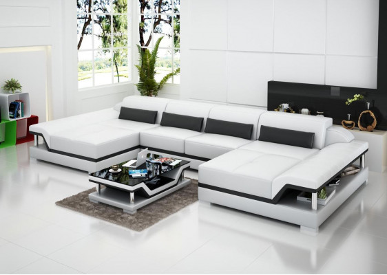Kanapy Skóra Nowa Sofa Siedziba Narożnik Ustawić Podkładkę Narożnik Couch Design Couch Luxury