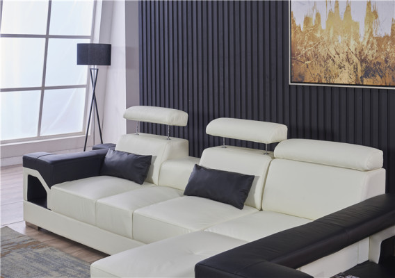 Ustawić Podkładkę Narożnik + Fotel Couch Design Couch Kanapy Skóra Sofa Siedziba Narożnik