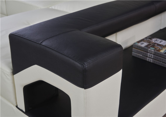 Ustawić Podkładkę Narożnik + Fotel Couch Design Couch Kanapy Skóra Sofa Siedziba Narożnik