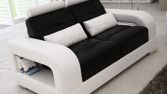 Sofa skórzana Zestawy kanapowe Siedziba Podkładka Sofa Chouch Ustawić 3+2+1 Skóra Materiał