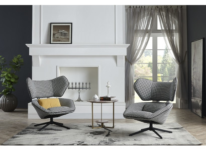 Lounge Luxury TV Club Podkładka miejsce siedzące Design Fotel Couch Sofa Relaks Materiał