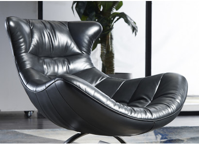 Fotel Design Couch Sofa miejsce do siedzenia Skóra Lounge Club Podkładka Luxury Ears Siedziba Relaks