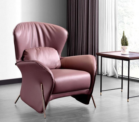 Fotel Design Couch Sofa Relaks Skóra Lounge Club Podkładka miejsce siedzące Luxury Skóra S