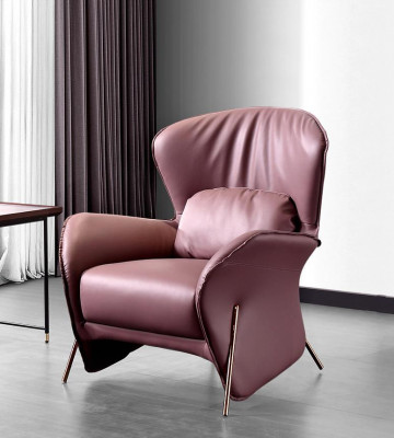Fotel Design Couch Sofa Relaks Skóra Lounge Club Podkładka miejsce siedzące Luxury Skóra S