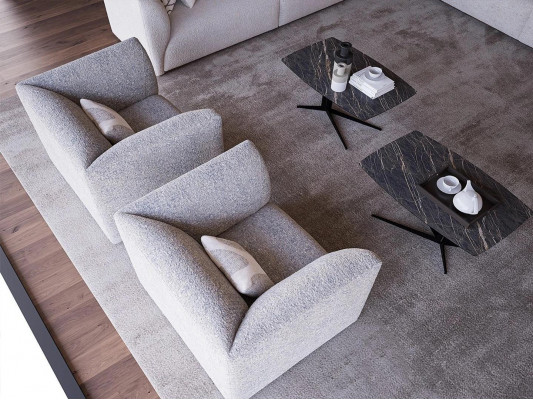 Salon Meble tapicerowane Fotel luksusowe tapicerowane siedzisko nowoczesne designerskie meble