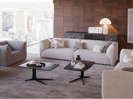 Zestaw sofowy Meble tapicerowane 2x Sofa trzyosobowa luksusowa 2Sofa Fotel 3+3+1+1