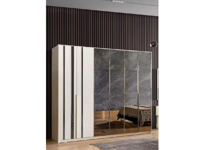 Szafa Luksusowa Sypialnia Drewno Szafa Szklana Szafka Meble Design